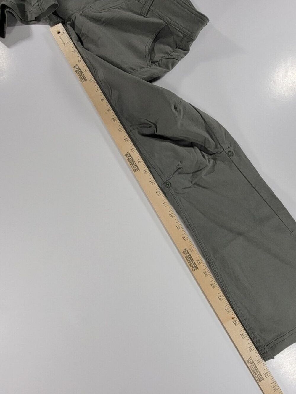 Prana Pants Womens 2 X 32 Stretch Halle Pant Roll Up Hiking Gray Outdoors Boot - Picture 10 of 14